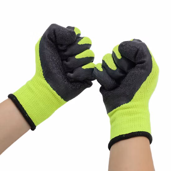 Latex Coated Cheap Industrial Labor Gloves Protective Safety Nitrile Glove