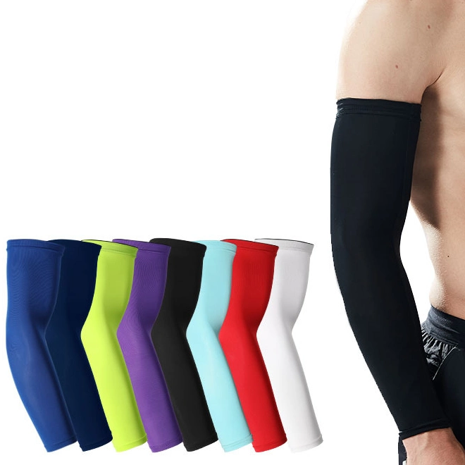 Custom Logo Quick Dry UV Protection Running Arm Sleeves Basketball Elbow Pad Fitness Arm Guards Sports Cycling Arm Warmers Wrist