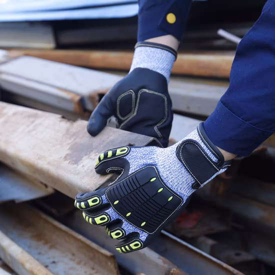 산업용 원활한 기계 작업 안전 노동 작업 절단 방지 보호 라텍스 니트릴 손 장갑