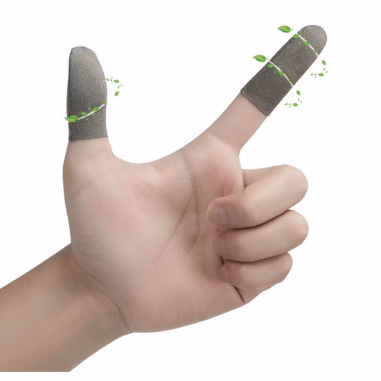 게임 컨트롤러 땀 방지 엄지 슬리브 민감한 터치 스크린 게임 손가락 손 게임 장갑